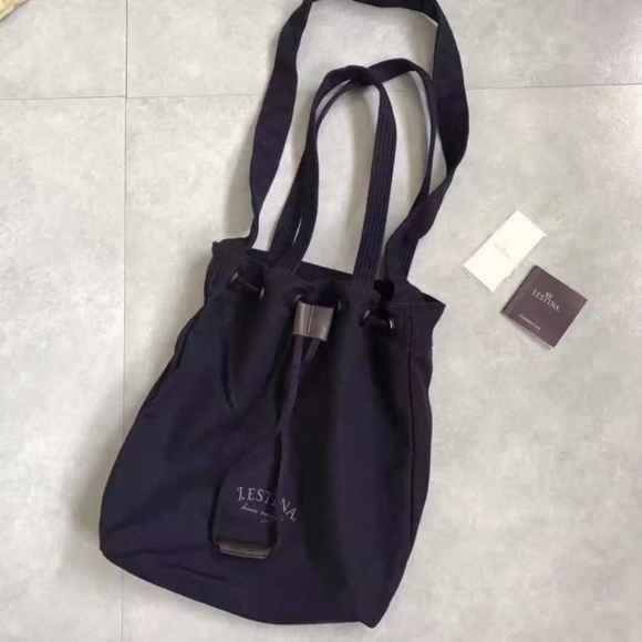 Authentic J.Estina Savvy Helio Korean Navy Tote Shoulder Bag K Drama fashion - Picture 3 of 14